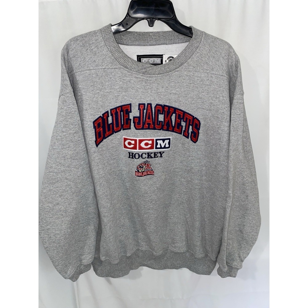 Vintage Columbus Blue Jackets CCM Hockey Crewneck Sweatshirt Medium